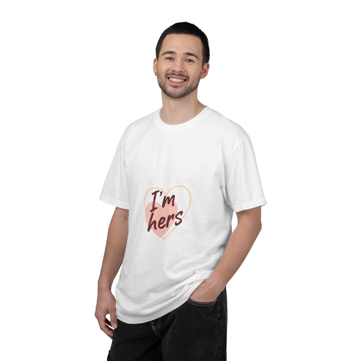 I’m Hers Heart T-Shirt – Cute Couples Valentine Tee