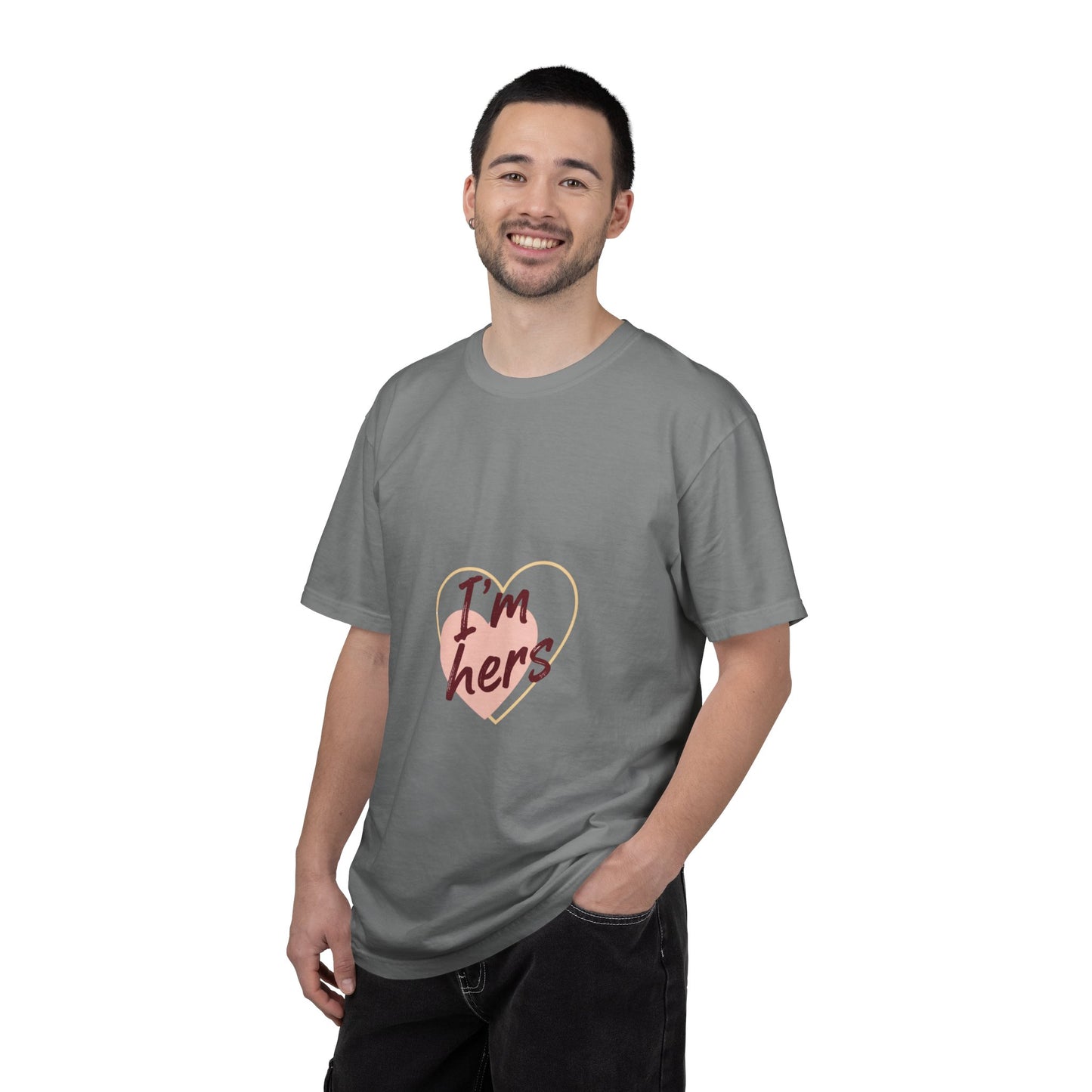 I’m Hers Heart T-Shirt – Cute Couples Valentine Tee