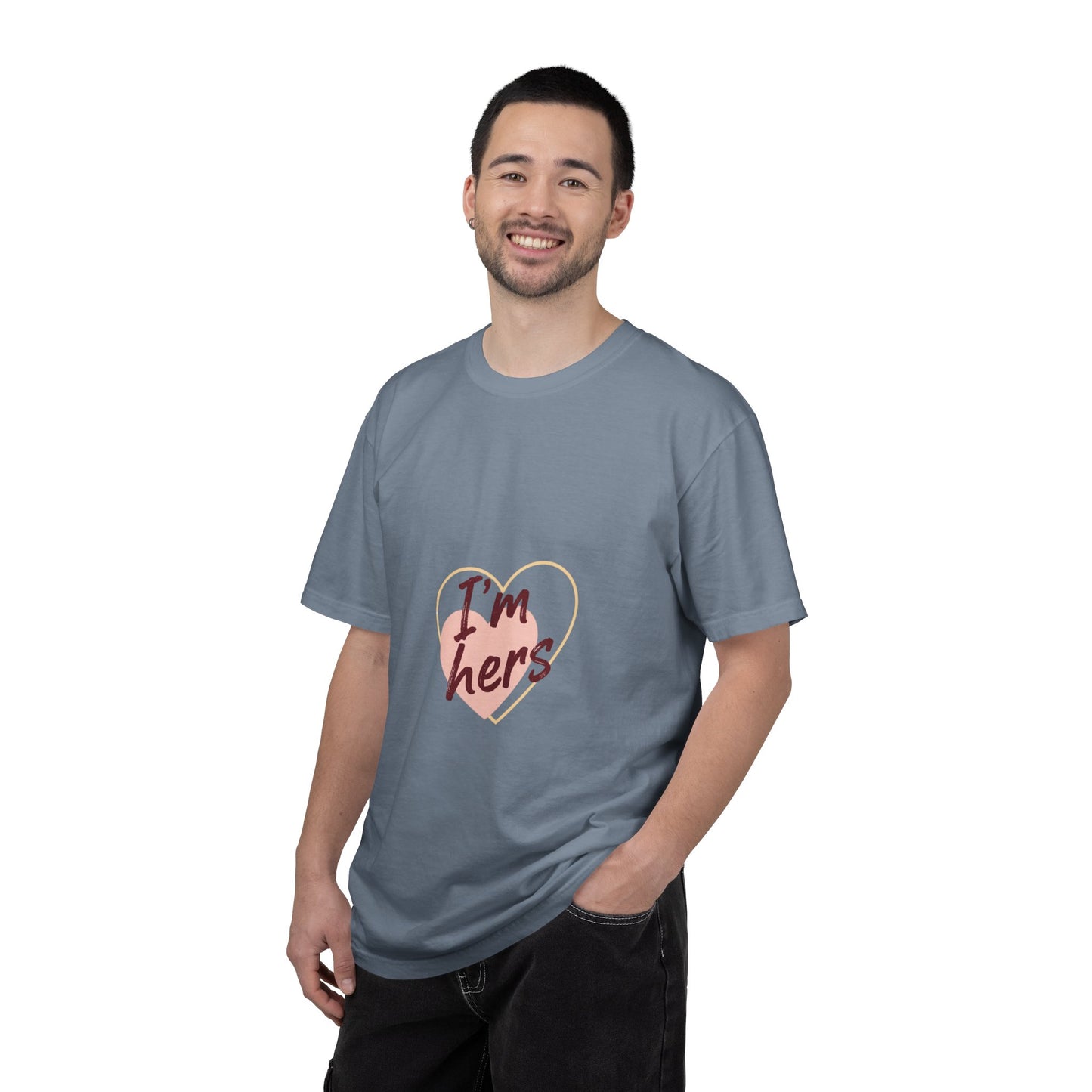 I’m Hers Heart T-Shirt – Cute Couples Valentine Tee