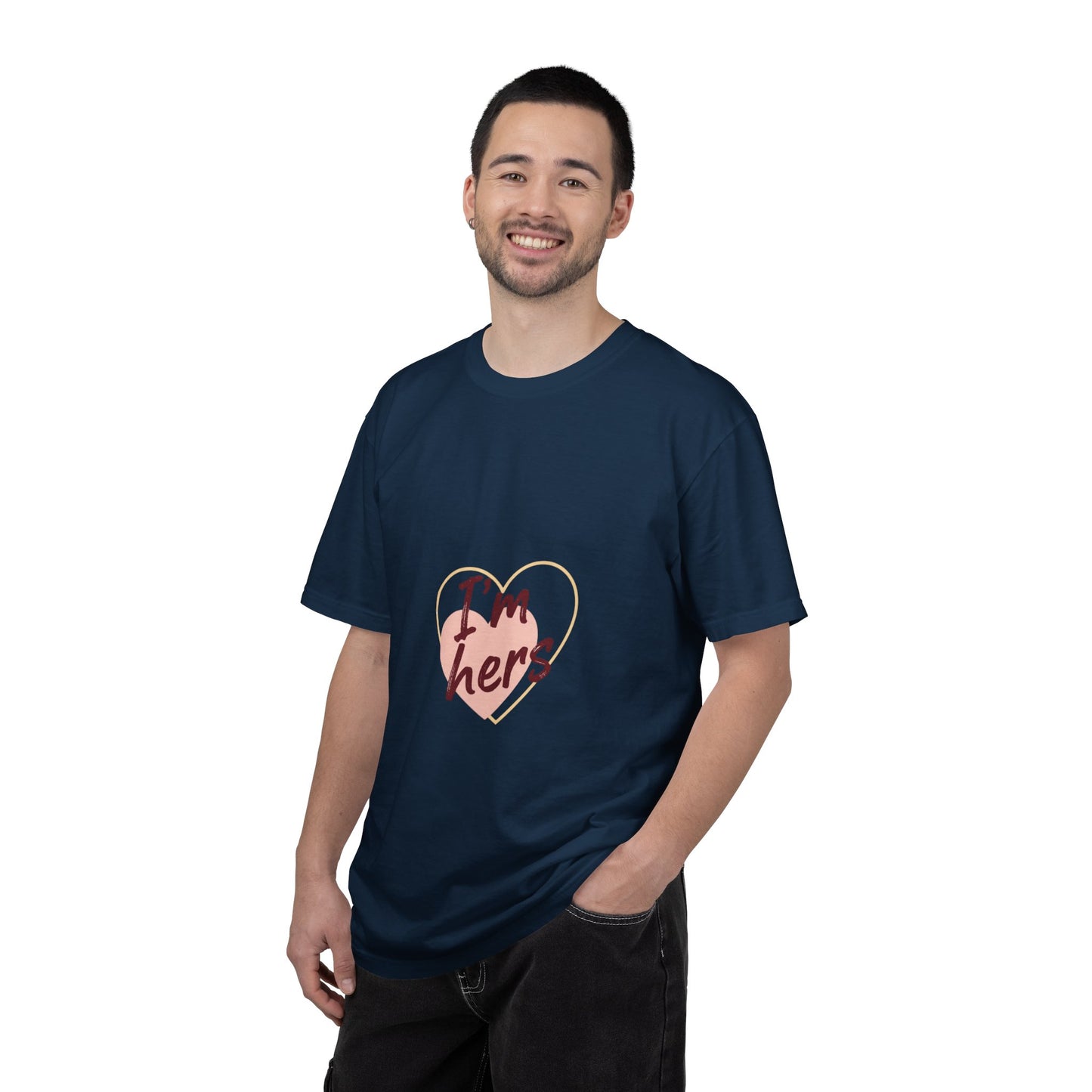 I’m Hers Heart T-Shirt – Cute Couples Valentine Tee