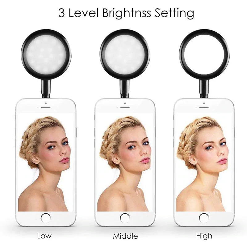 Selfie Ring Light & Phone Holder