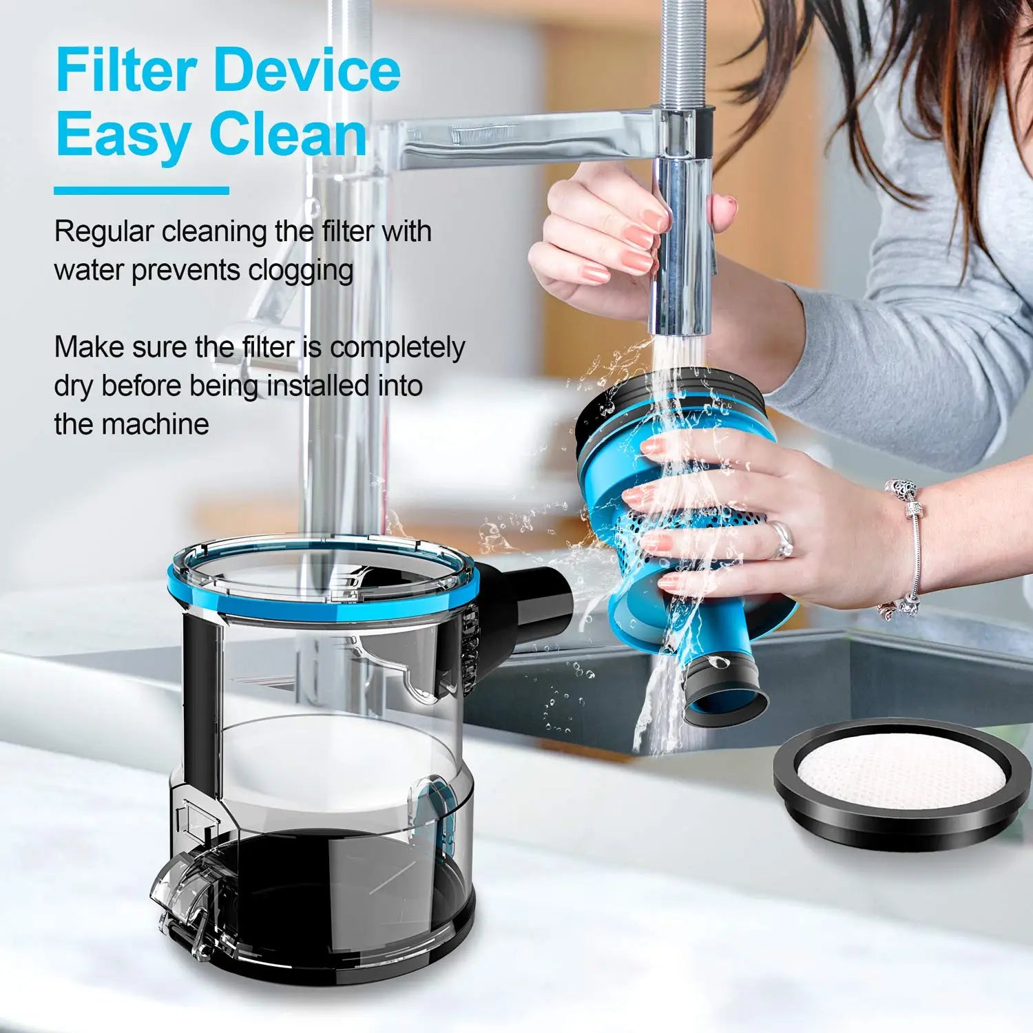 INSE I5 Corded Vacuum Cleaner with 600W Motor 18Kpa Powerful Stick Handheld Vaccum Cleaner for Home Pet Hair Hard Floor Cleaning - Merit Sell