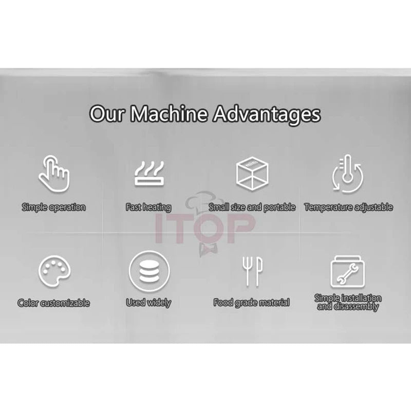 ITOP 3L Hot Chocolate Machine Chocolate Dispenser Rotary Blender Mixer Warmer for Chocolate Milk Coffee Cocoa Melting Maker - Merit Sell