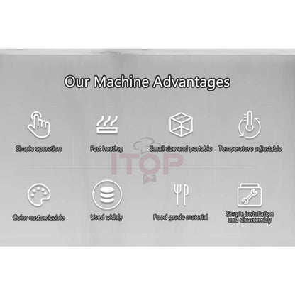 ITOP 3L Hot Chocolate Machine Chocolate Dispenser Rotary Blender Mixer Warmer for Chocolate Milk Coffee Cocoa Melting Maker - Merit Sell