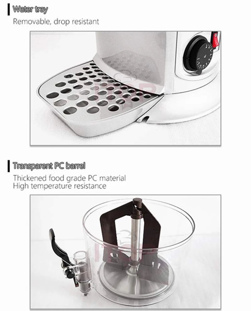 ITOP 3L Hot Chocolate Machine Chocolate Dispenser Rotary Blender Mixer Warmer for Chocolate Milk Coffee Cocoa Melting Maker - Merit Sell