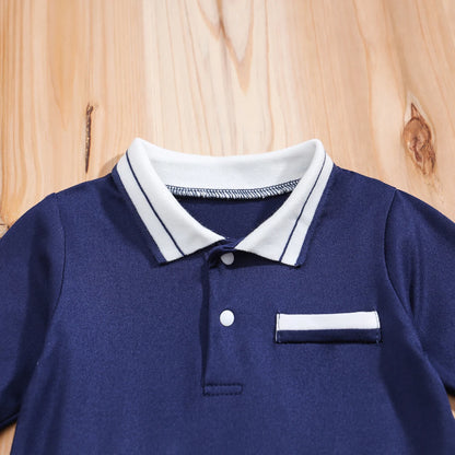 IURNXB Newborn Baby Boys Gentleman Clothes One Piece Polo Romper Formal Outfit Tuxedo Christmas Long Sleeve Jumpsuit Gifts 0-18M - Merit Sell