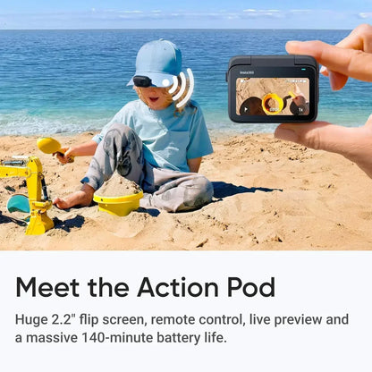 Insta360 GO 3S 4K Tiny Portable Vlogging Camera,Hands-Free POVs,Mount Anywhere,Stabilization,140 Min Battery Life,10m Waterproof - Merit Sell