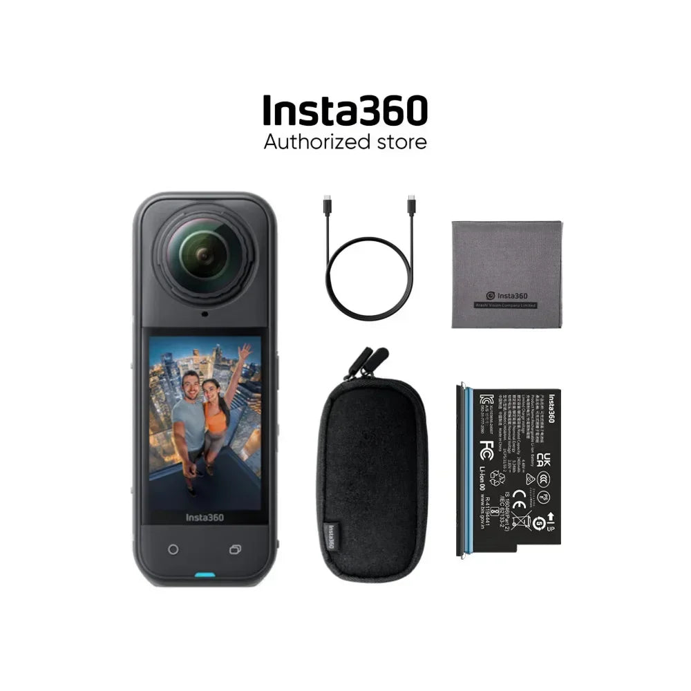 Insta360 X5 Camera -8K Waterproof 360 Action Camera with 1/1.28" 48MP Sensors, 8K 360 HDR Video, 72MP 360 Photo Sports Travel, - Merit Sell