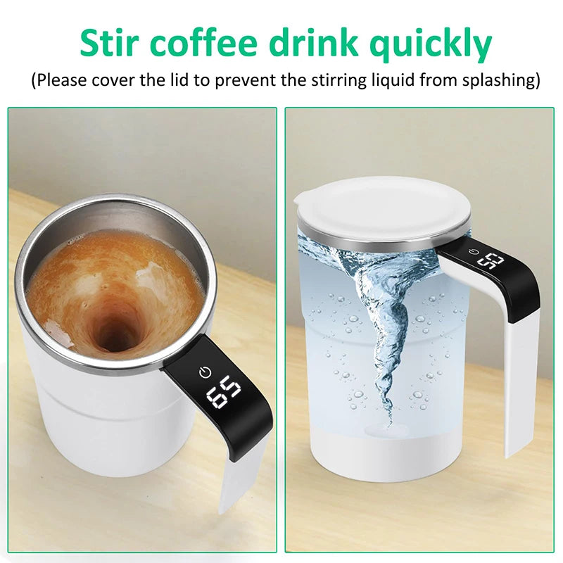 Intelligent Household Electric Pour-Over Coffee Maker Temperature Display Automatic Self-Stirring USB New Plastic for Protein - Merit Sell