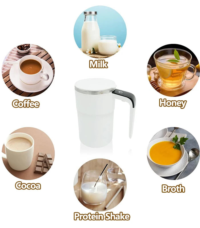 Intelligent Household Electric Pour-Over Coffee Maker Temperature Display Automatic Self-Stirring USB New Plastic for Protein - Merit Sell