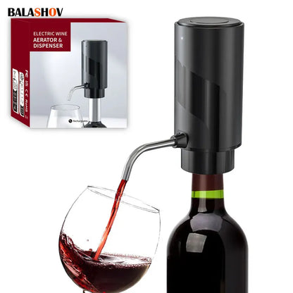 Intelligent Wine Aerator Dispenser Rechargeable One Touch Electric WineDecanter Liquor Dispenser Set Bar Party Wine Accessories - Merit Sell