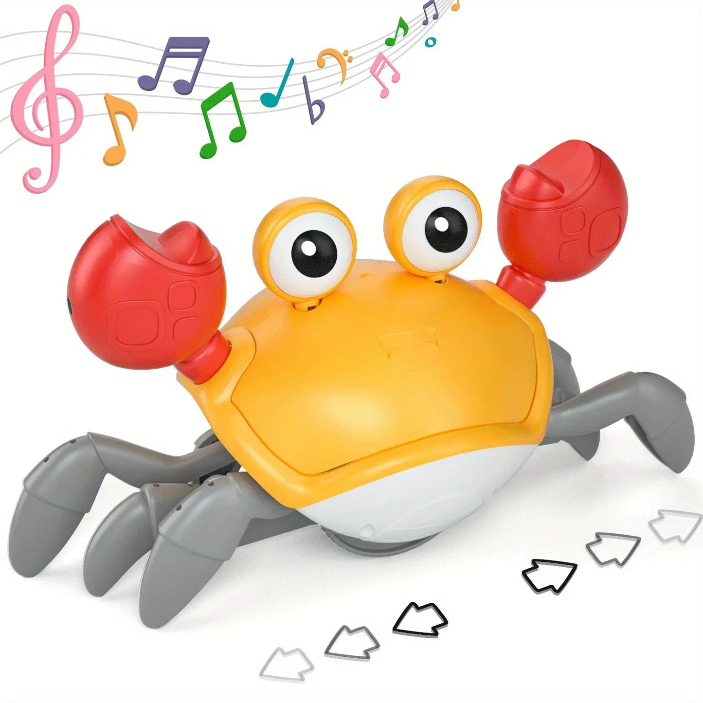 Interactive Toys Crawling Crab Toy for Kids,Induction Escape Crab Electric Pets Musical Toys Toddler Crawling Toys for Children - Merit Sell