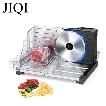 JIQI Household Commercial Foldable Lamb Roll Slicer 0-18mm Thickness Adjustable Pure Copper Motor Vegetable Meat Slicing Machine - Merit Sell
