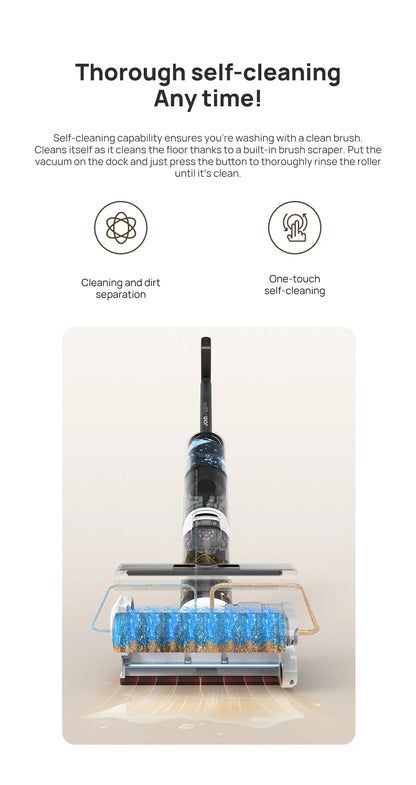 JONR ED12 Wet Dry Smart Vacuum Washing Cleaner Wireless Washing Floor Cleaner/Mop Water - Merit Sell