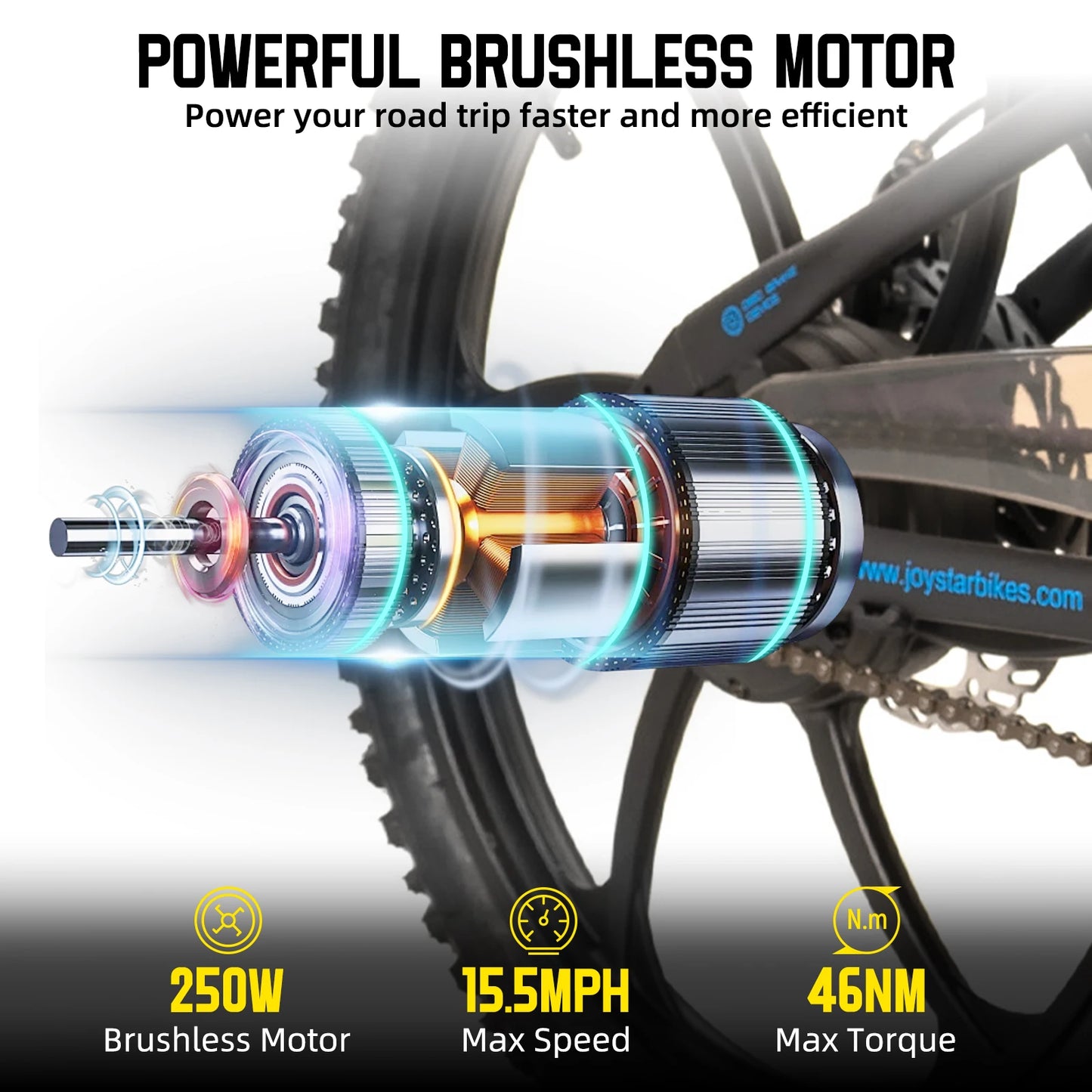 JOYSTAR Electric Bike for Kids Teens Ages 7+ with 250W Motor, 15 Miles 15MPH Electric Mountain Bicycle Safe Mini Ebikes - Merit Sell