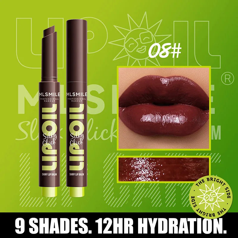 Jelly Solid Lip Gloss Make-up Hydrating Mirror Red Brown Lipstick Clear Moisturizing Lip Tint Nature Nude Lipstick Pen Cosmetics - Merit Sell