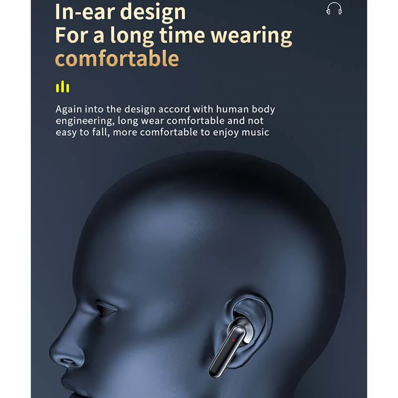 K40 Touch Control 5.3 Wireless Earphones HIFI 3D Stereo Headphones Running Sport Gaming Headset TWS ENC Noise Canceling Earbuds - Merit Sell
