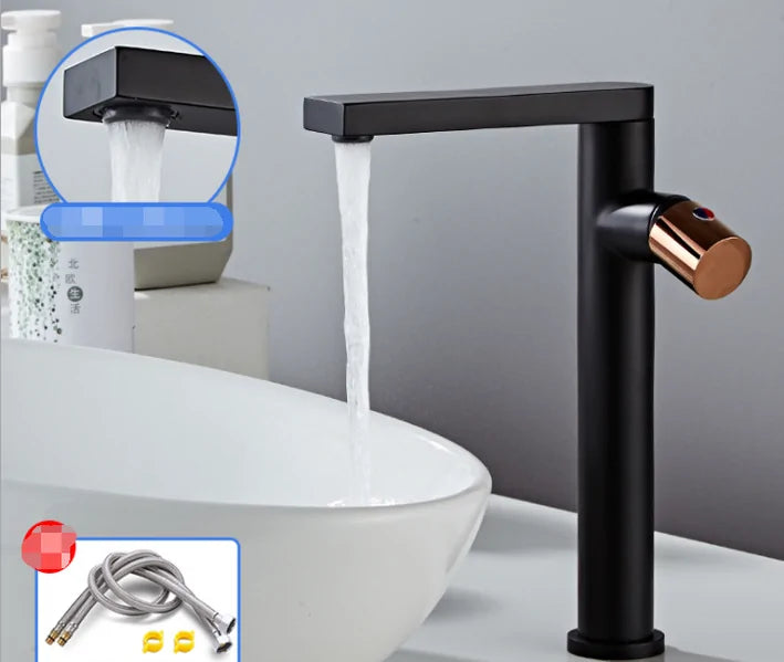 Modern Single Handle Basin Faucet - Stylish Bathroom Tap