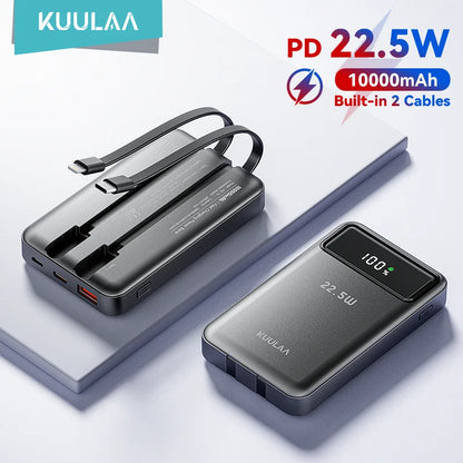 KUULAA powerbank 10000mAh powerbank 22.5W Portable Charger Fast Charging external battery power bank For iPhone 16 15 14 Xiaomi - Merit Sell