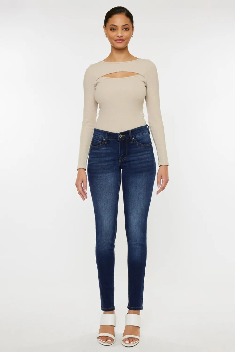 Kancan Mid Rise Gradient Skinny Jeans - Merit Sell