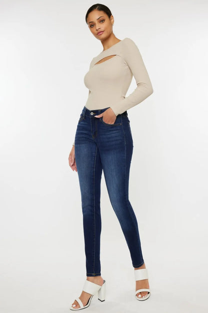 Kancan Mid Rise Gradient Skinny Jeans - Merit Sell