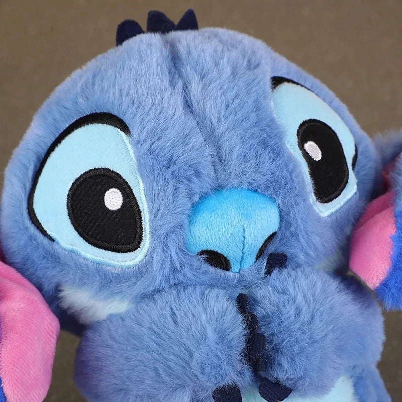 Kawaii Stitch Plush Doll Baby Sleeping Companion Sound Soothing Musical Kawaii With Air Bag and Light Doll Breathing Toys Gifts - Merit Sell