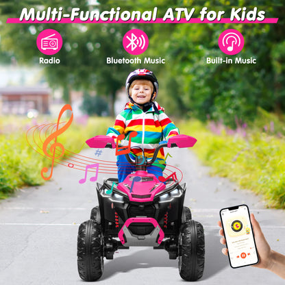 Kids ATV 4 Wheeler, JOYRACER Upgraded 2 Seater 24V Ride On Toy for Big Kid w/800W Powerful Motor, Battery Powered - Merit Sell