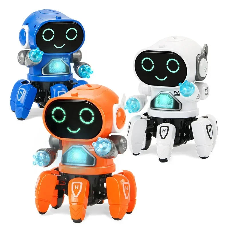 Kids Glow Music Educational Toy Electric Pet Cute LED Light Musical Dancing Robot Baby Learn To Climb Toy Children Birthday Gift - Merit Sell