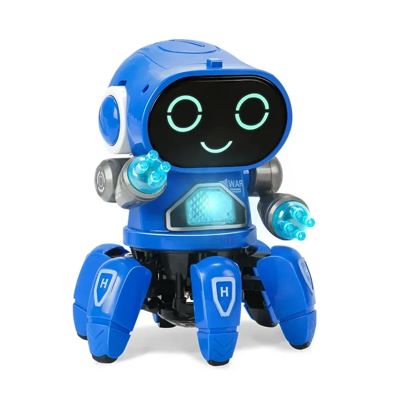 Kids Glow Music Educational Toy Electric Pet Cute LED Light Musical Dancing Robot Baby Learn To Climb Toy Children Birthday Gift - Merit Sell