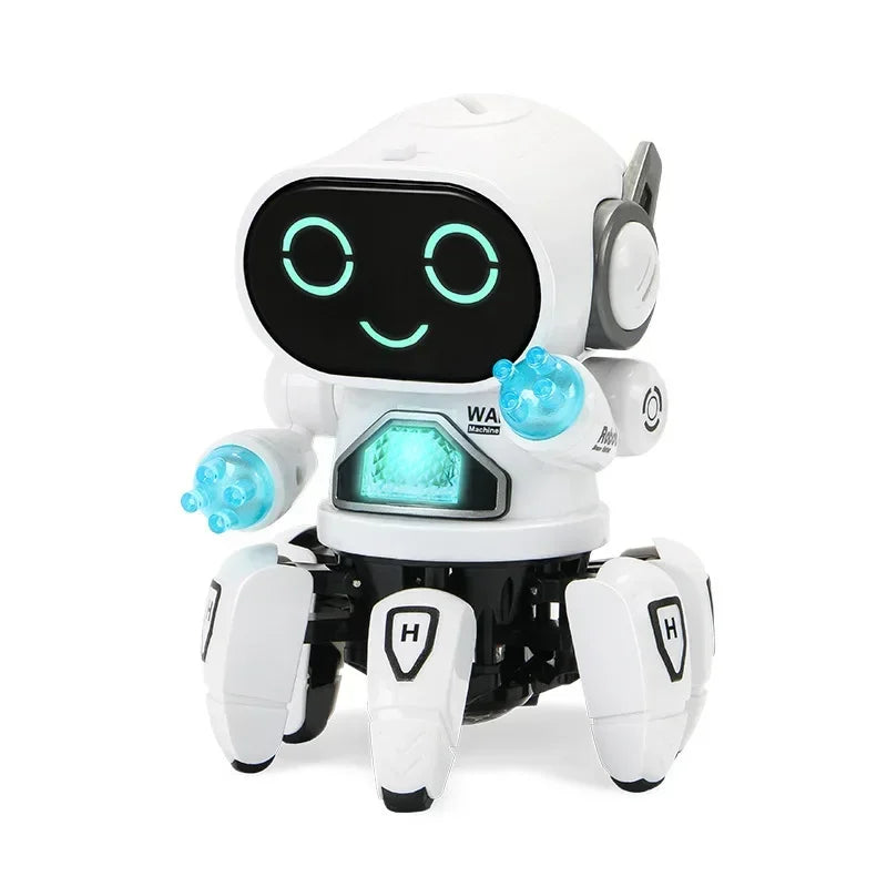 Kids Glow Music Educational Toy Electric Pet Cute LED Light Musical Dancing Robot Baby Learn To Climb Toy Children Birthday Gift - Merit Sell