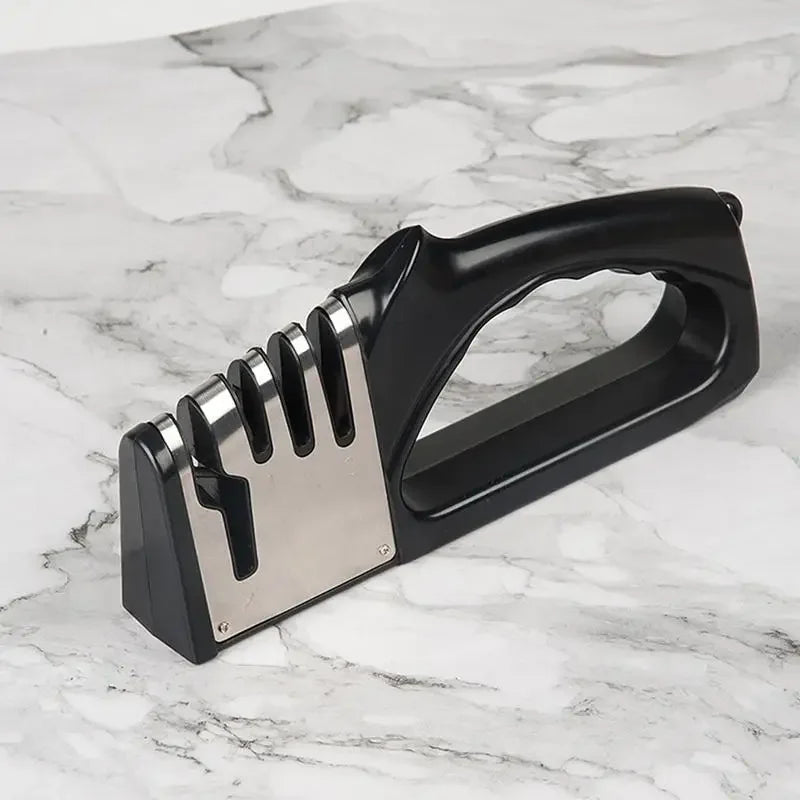 Kitchen 4 Segment Knife Sharpener Multifunctional Portable Non-slip Base Knife Sharpener Household Kitchen Gadgets Accessories - Merit Sell