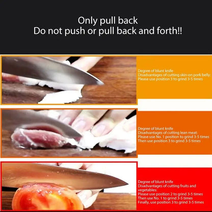 Kitchen 4 Segment Knife Sharpener Multifunctional Portable Non-slip Base Knife Sharpener Household Kitchen Gadgets Accessories - Merit Sell