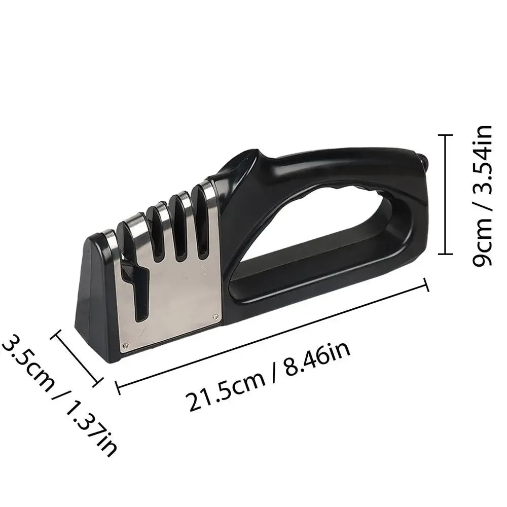 Kitchen 4 Segment Knife Sharpener Multifunctional Portable Non-slip Base Knife Sharpener Household Kitchen Gadgets Accessories - Merit Sell