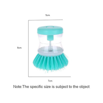 Kitchen Wash Pot Dish Brush Washing Utensils with Washing Up Liquid Soap Dispenser Household Kitchen Cleaning Accessories - Merit Sell