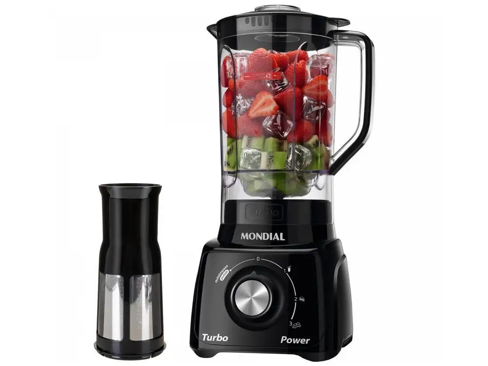 L-99 FB Black Mondial Turbo Power Blender with 3 Speeds Filter 550W - 110V - Merit Sell