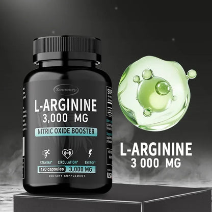 L-Arginine 3000mg - Men's Strength and Endurance Supplement,Support Reproductive Health - 120 Capsules - Merit Sell