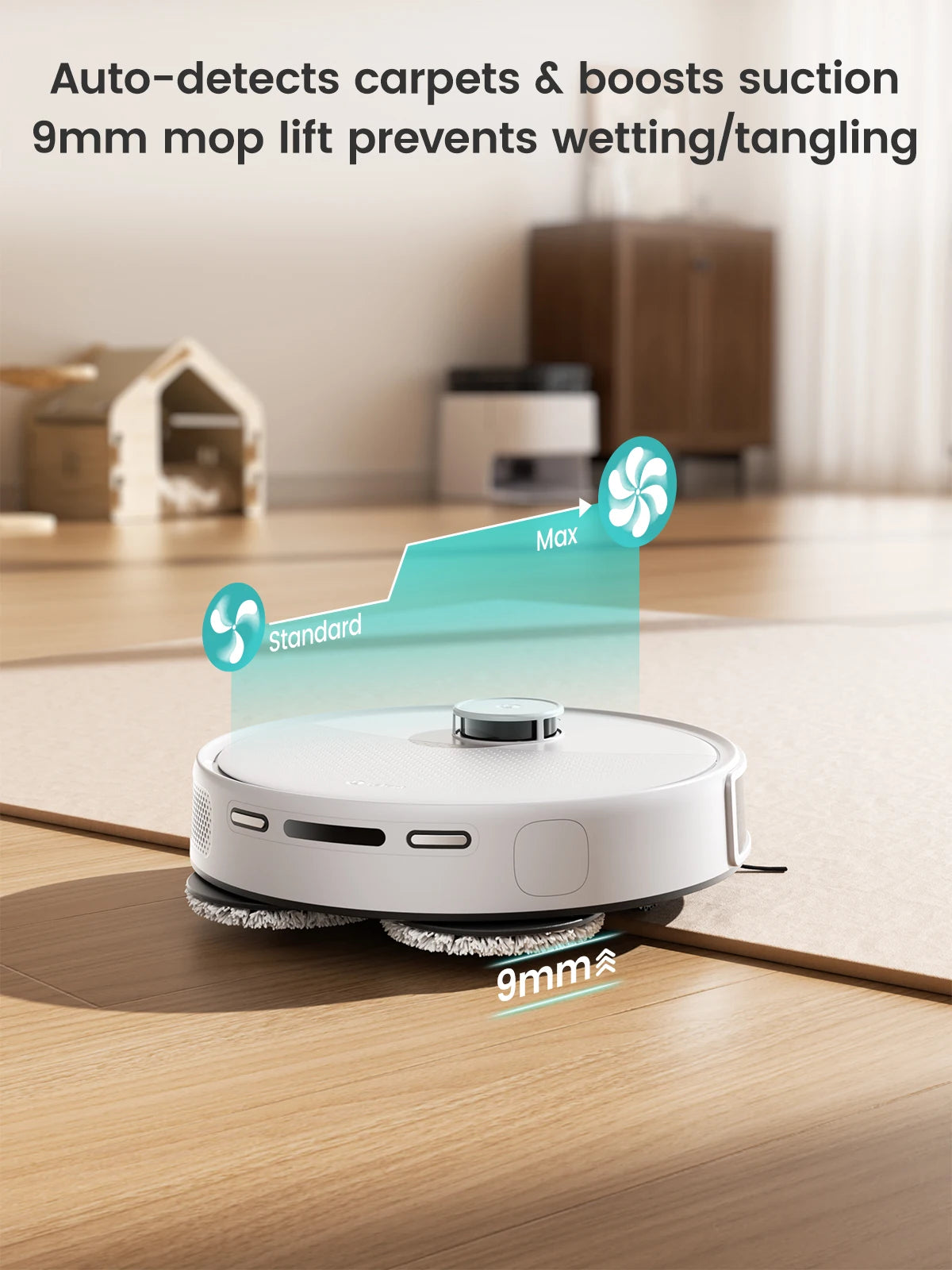 LEFANT Robot Vacuum Cleaner with Mapping, 12000Pa Suction, Emptying Station, Automatic Washing and Drying, DTOF Laser - Merit Sell