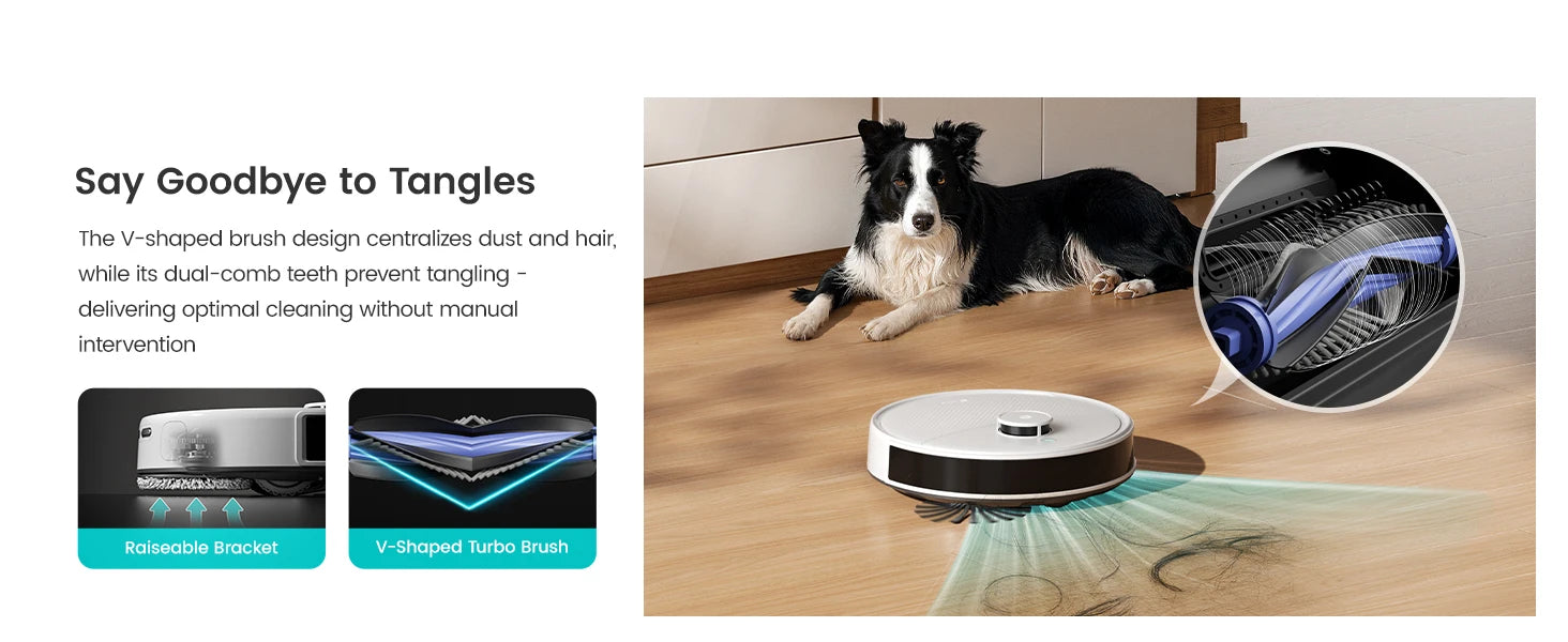 LEFANT Robot Vacuum Cleaner with Mapping, 12000Pa Suction, Emptying Station, Automatic Washing and Drying, DTOF Laser - Merit Sell