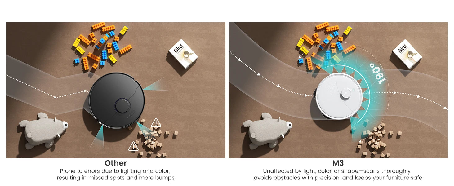 LEFANT Robot Vacuum Cleaner with Mapping, 12000Pa Suction, Emptying Station, Automatic Washing and Drying, DTOF Laser - Merit Sell