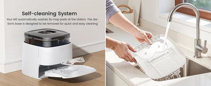 LEFANT Robot Vacuum Cleaner with Mapping, 12000Pa Suction, Emptying Station, Automatic Washing and Drying, DTOF Laser - Merit Sell