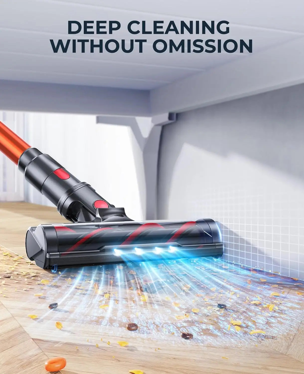 Laresar Elite 8 Cordless Vacuum Cleaner Handheld Home Appliance 450W Powerful smart home Touch Screen 55 Mins Detachable Battery - Merit Sell