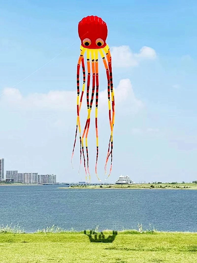 Large 15m octopus kites flying for adults kites windsurf cerfvolant inflatable toys kevlar Clothlarge kites outdoor fun dragon - Merit Sell