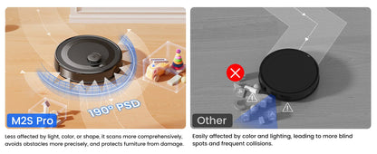 Lefant M2S Robot Vacuum Cleaner with Mapping, 10000Pa Suction, Automatic Dust Station,Laser Navigation, PSD Avoidance Technology - Merit Sell