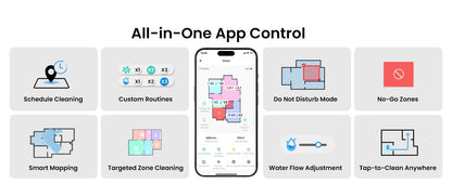 Lefant M2S Robot Vacuum Cleaner with Mapping, 10000Pa Suction, Automatic Dust Station,Laser Navigation, PSD Avoidance Technology - Merit Sell