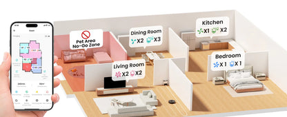 Lefant M2S Robot Vacuum Cleaner with Mapping, 10000Pa Suction, Automatic Dust Station,Laser Navigation, PSD Avoidance Technology - Merit Sell