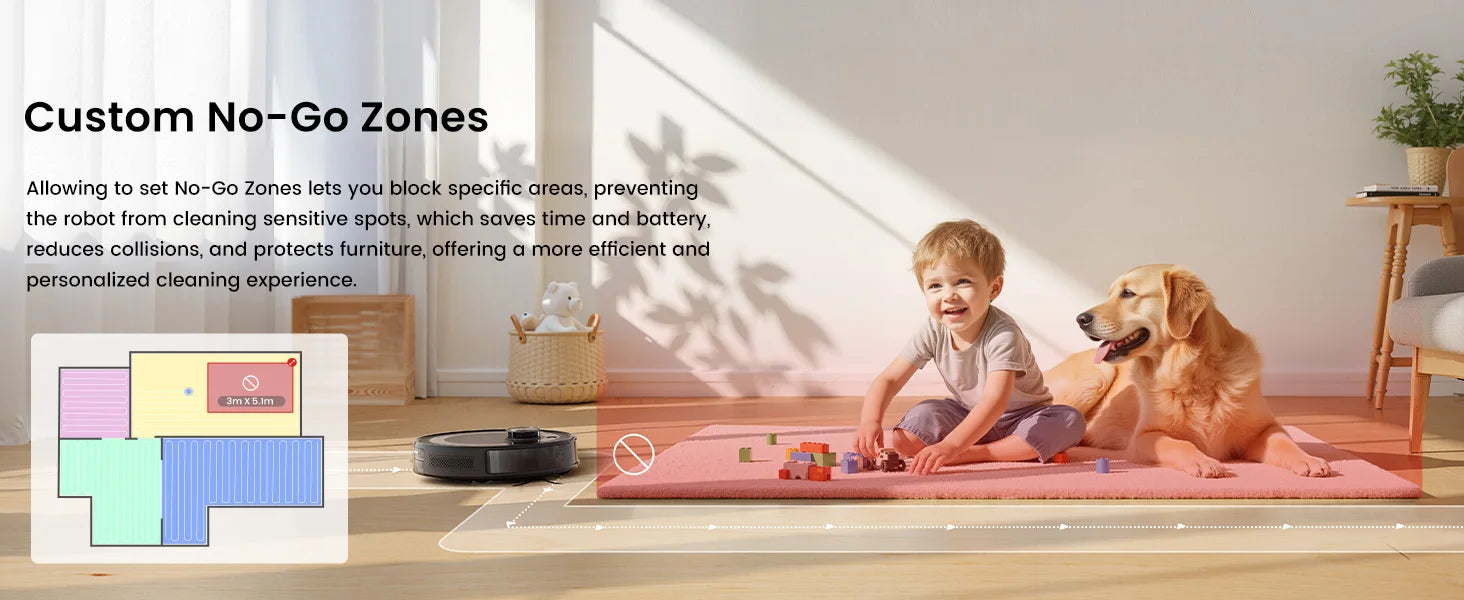 Lefant M2S Robot Vacuum Cleaner with Mapping, 10000Pa Suction, Automatic Dust Station,Laser Navigation, PSD Avoidance Technology - Merit Sell