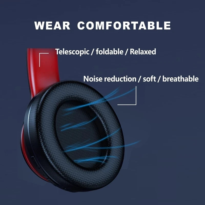 Lenovo HD200 Bluetooth Earphones Over-ear Foldable Computer Wireless Headphones Noise Cancellation HIFI Stereo Gaming Headset - Merit Sell