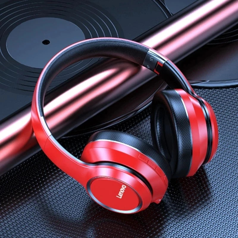 Lenovo HD200 Bluetooth Earphones Over-ear Foldable Computer Wireless Headphones Noise Cancellation HIFI Stereo Gaming Headset - Merit Sell