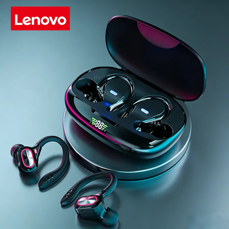 Lenovo Open-back Wireless Bluetooth Headphones, Noise-canceling and Waterproof Sports Headphones, Compatible with Xiaomi iPhone - Merit Sell