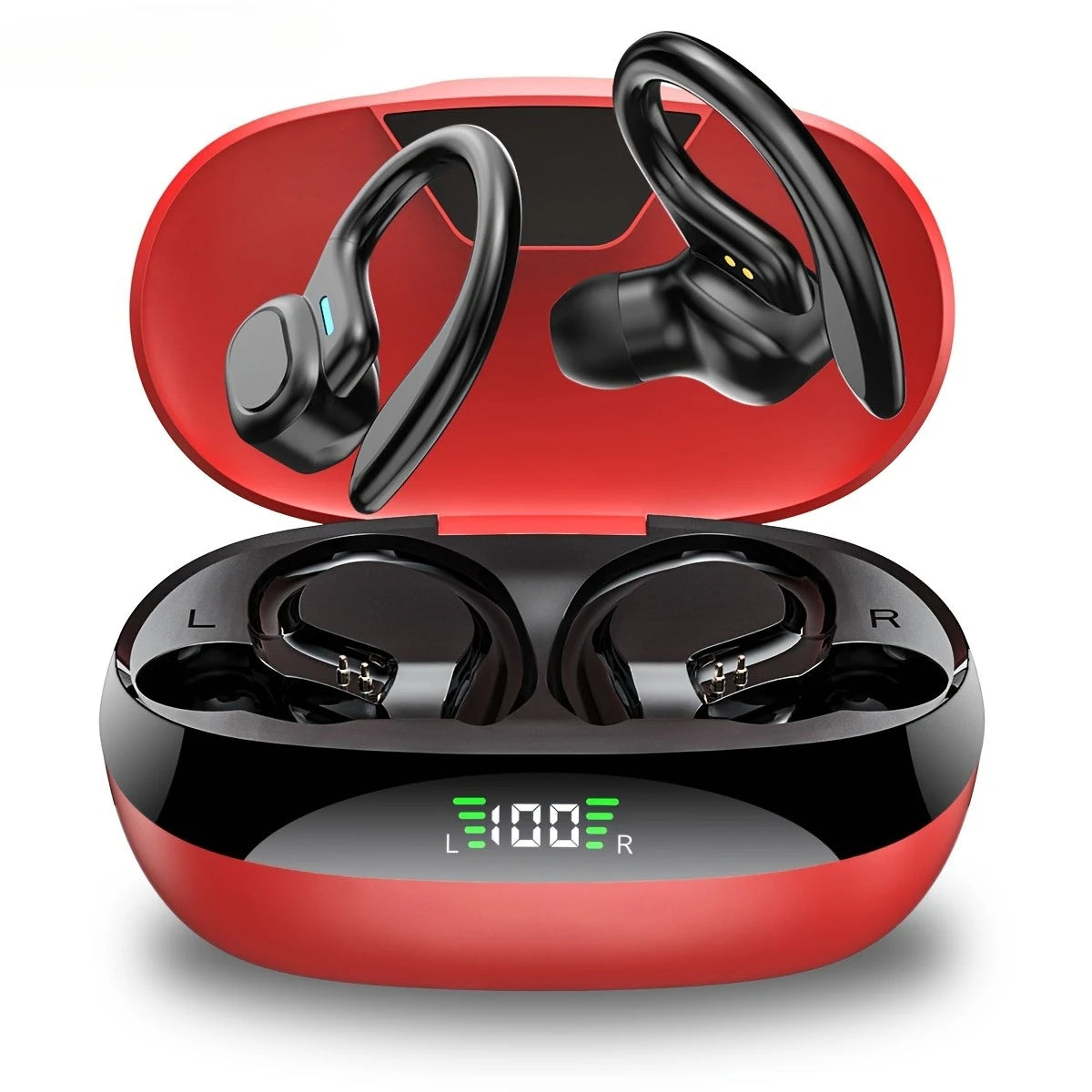 Lenovo Open-back Wireless Bluetooth Headphones, Noise-canceling and Waterproof Sports Headphones, Compatible with Xiaomi iPhone - Merit Sell